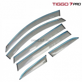 Дефлекторы с хромом 6шт. для Tiggo 7 pro