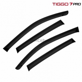 Черные дефлекторы для Tiggo 7 pro