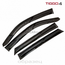 Черные дефлекторы для Tiggo 4