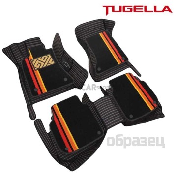 Коврики в салон 3D c цветным покрытием для Tugella