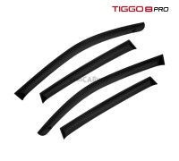 Дефлекторы 4 шт черные для Tiggo 8 pro