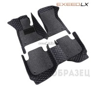 Коврики в салон 3D с прострочкой и покрытием для LX