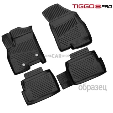 Коврики в салон №1 из полиуретана для Tiggo 8 pro