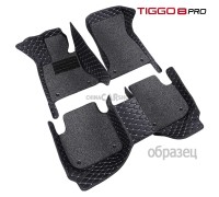 Коврики в салон 3D с прострочкой и покрытием для Tiggo 8 pro