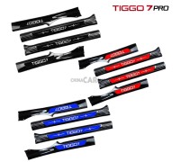 Накладки на внутренний порог черный титан для Tiggo 7 pro