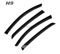 Дефлекторы 4 шт черные для H9