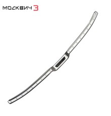 Накладка на задний бампер серебро для Москвич 3